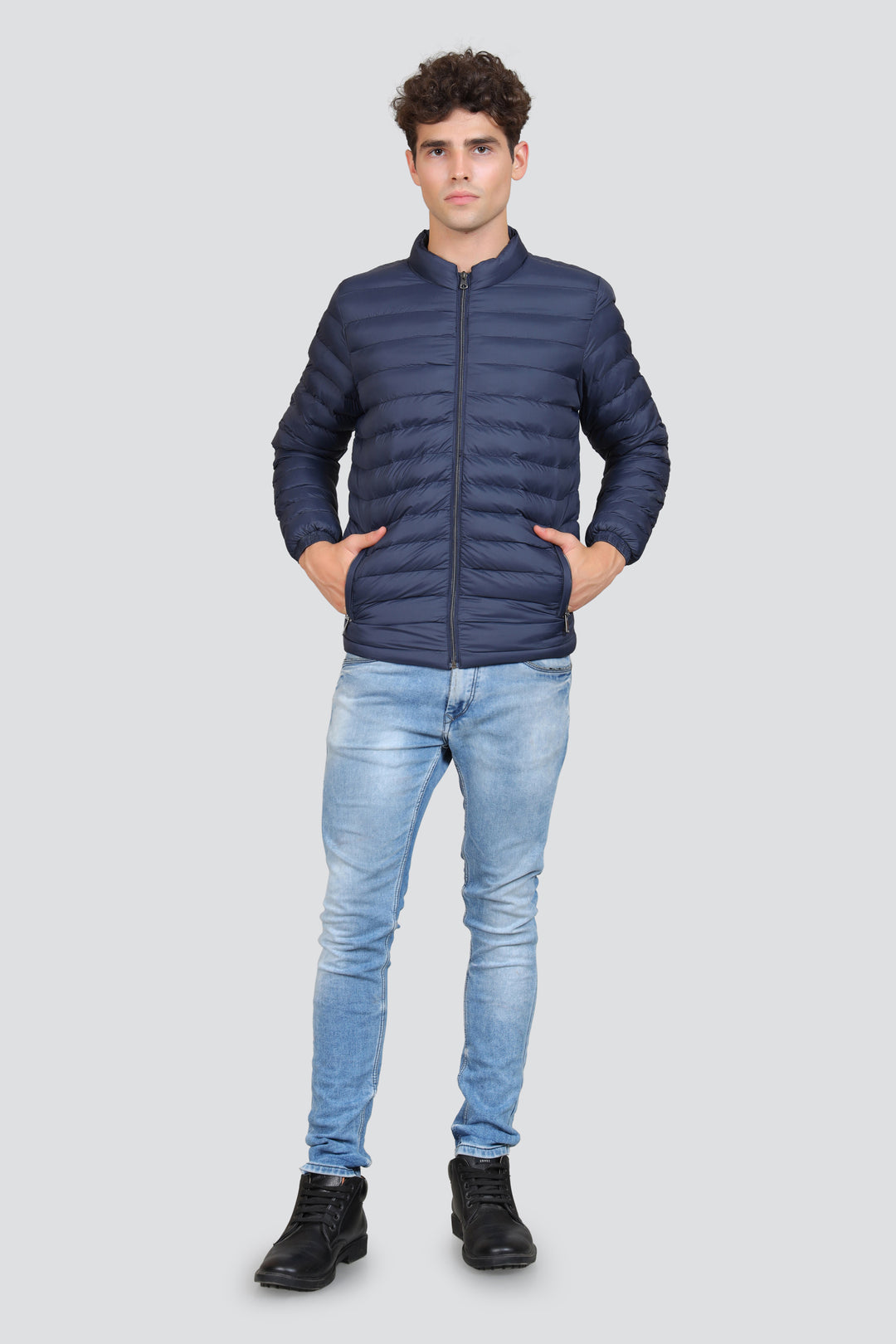 Mock Collar Puffer Jacket