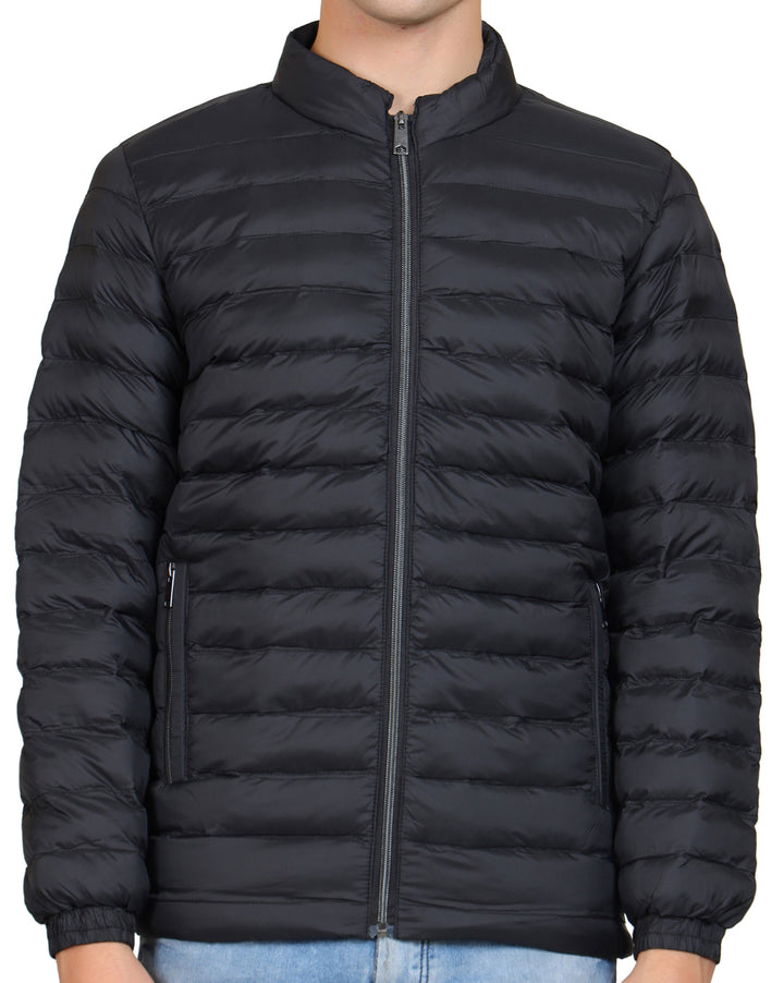 Lightweight Mock Collar Puffer Jacket