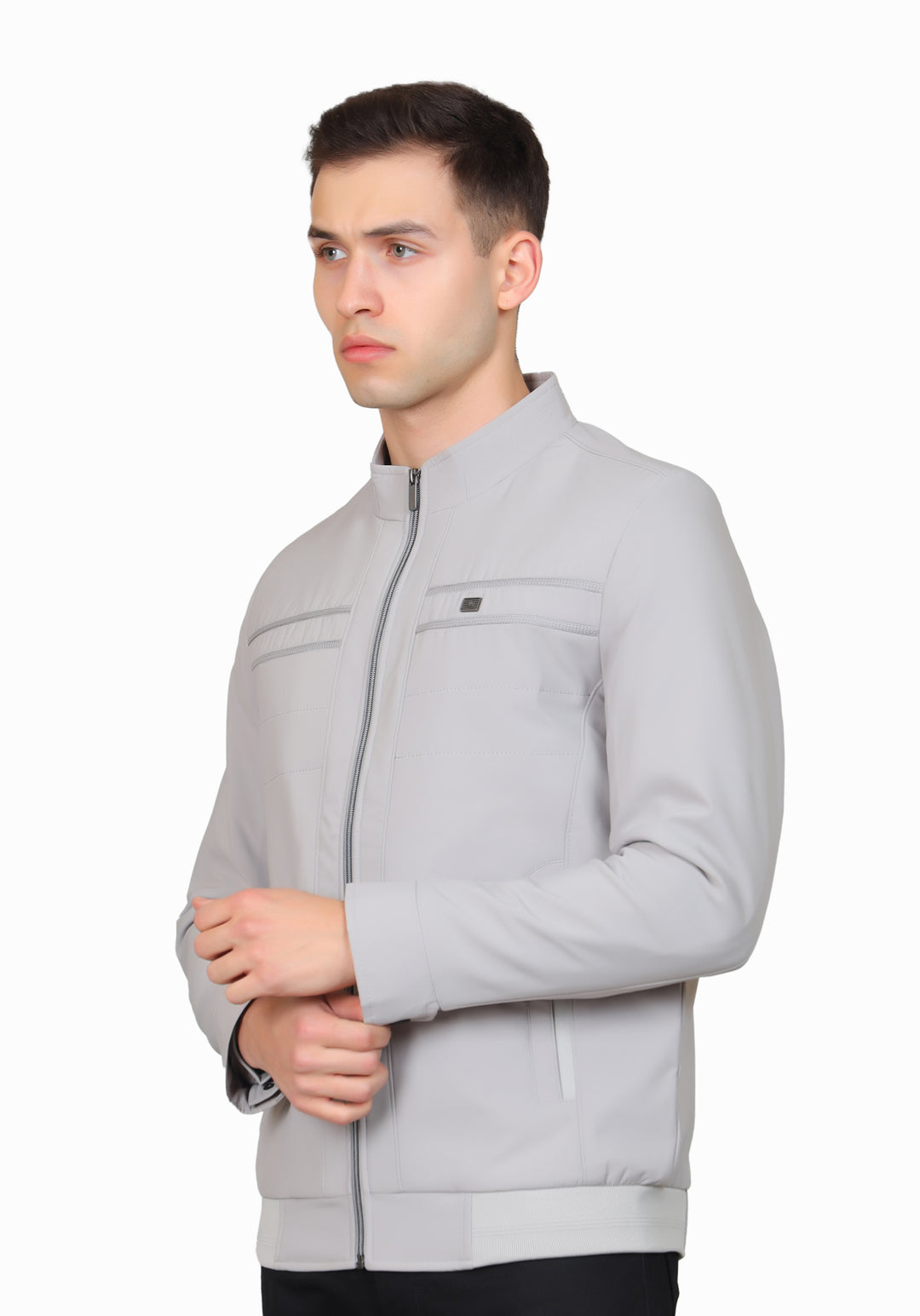 Men's Ban Neck Full Sleeve Jacket