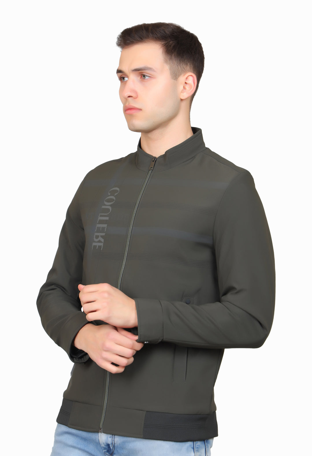 Men's Ban Neck Full Sleeve Jacket