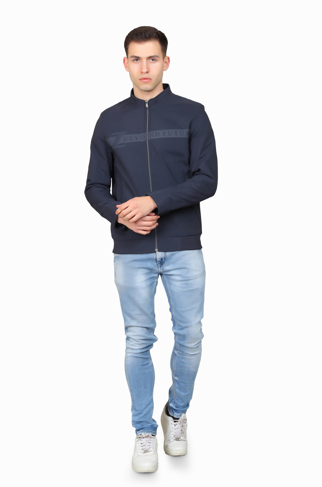 Men's Ban Neck Full Sleeve Jacket